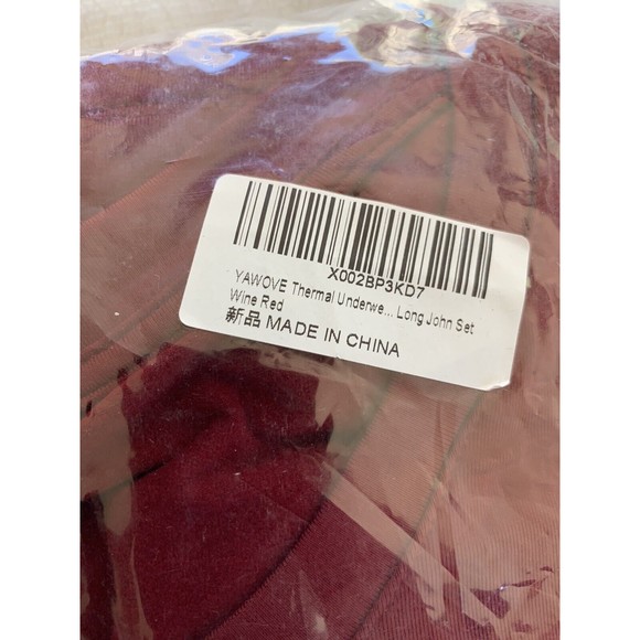 YAWOVE Thermal Underwear Women Fleece Lined Ultra Soft Base Layer L Wine Red - Picture 3 of 4